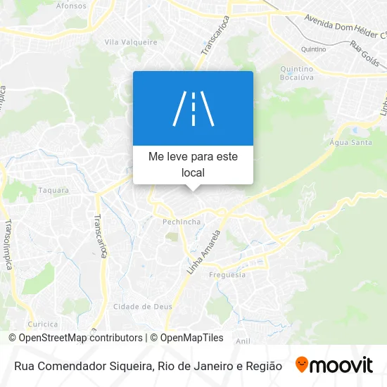 Rua Comendador Siqueira mapa