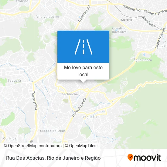 Rua Das Acácias mapa