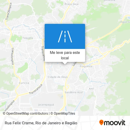 Rua Felix Crame mapa