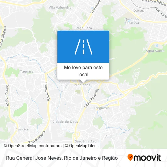 Rua General José Neves mapa