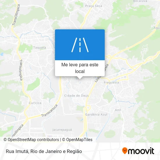 Rua Imutá mapa