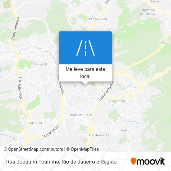 Rua Joaquim Tourinho mapa