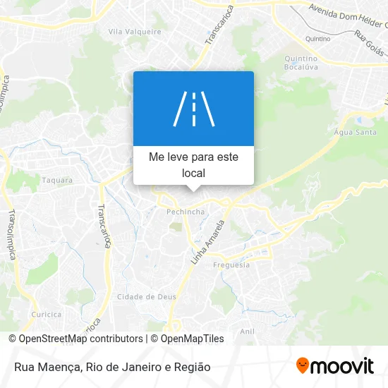 Rua Maença mapa