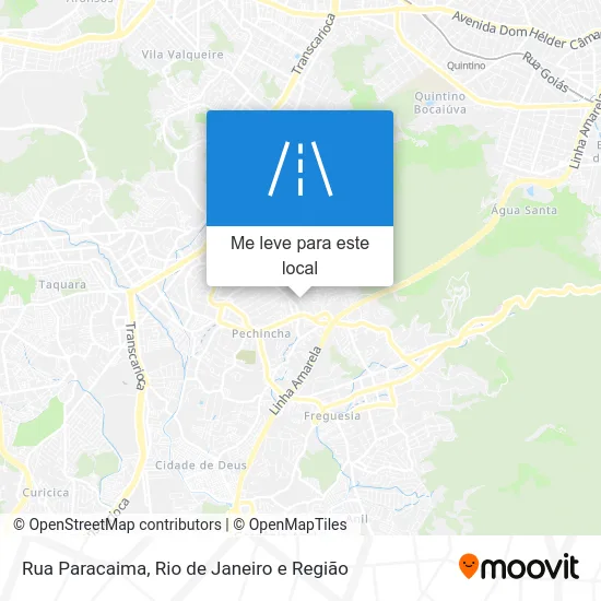 Rua Paracaima mapa