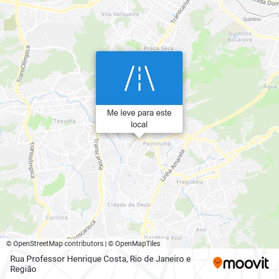 Rua Professor Henrique Costa mapa