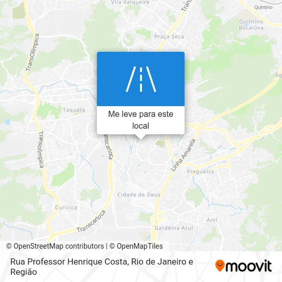 Rua Professor Henrique Costa mapa