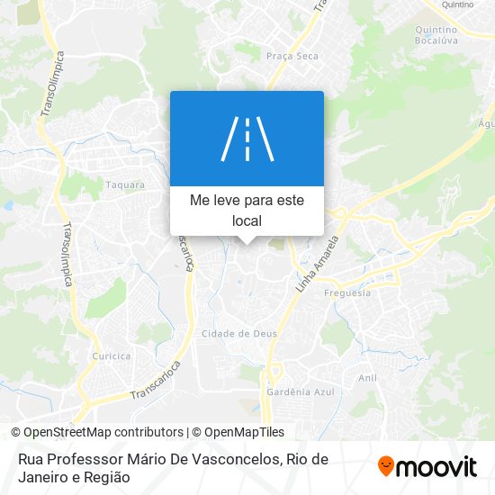 Rua Professsor Mário De Vasconcelos mapa