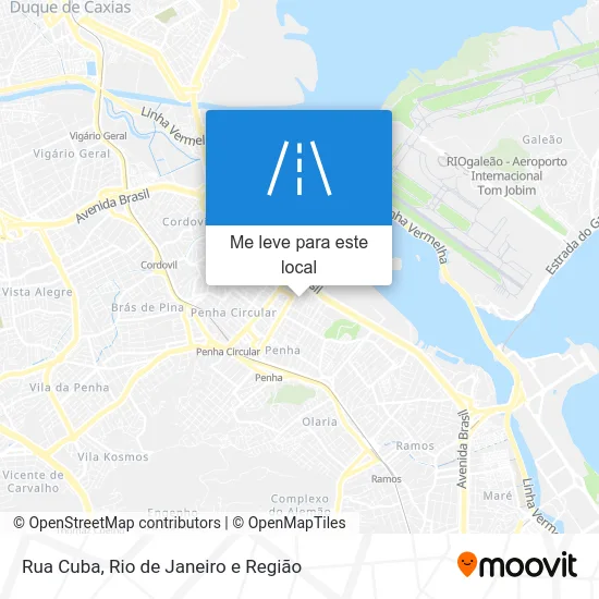 Rua Cuba mapa