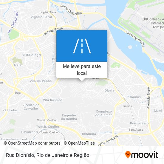 Rua Dionísio mapa