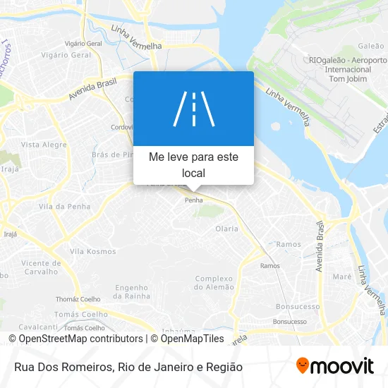 Rua Dos Romeiros mapa
