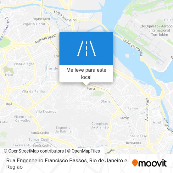 Rua Engenheiro Francisco Passos mapa