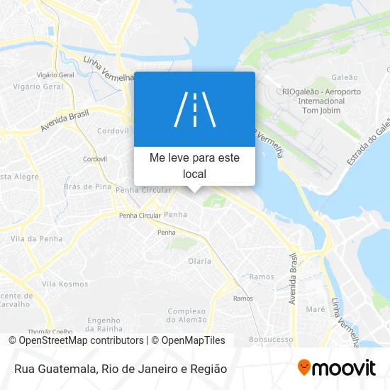 Rua Guatemala mapa