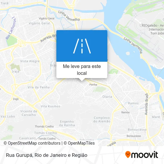 Rua Gurupá mapa