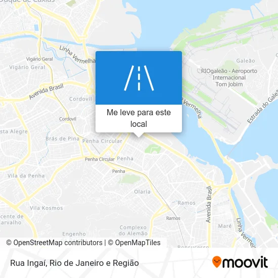 Rua Ingaí mapa