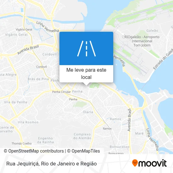 Rua Jequiriçá mapa