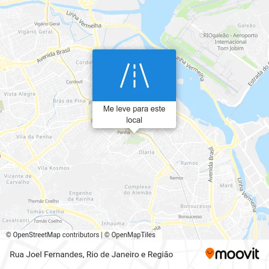 Rua Joel Fernandes mapa
