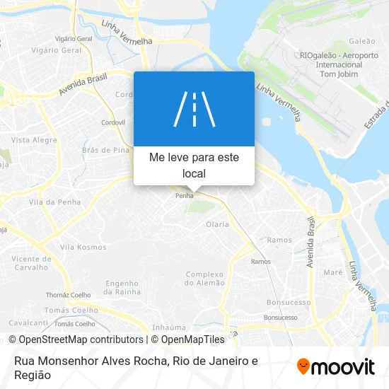 Rua Monsenhor Alves Rocha mapa