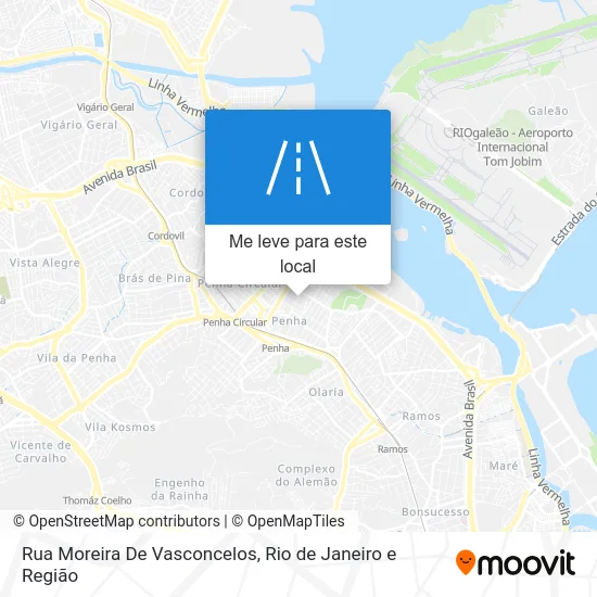 Rua Moreira De Vasconcelos mapa