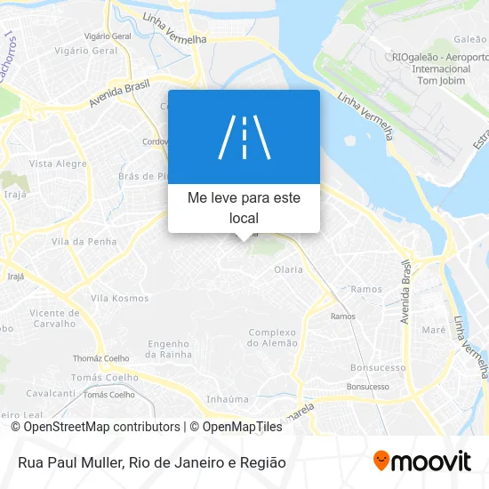 Rua Paul Muller mapa