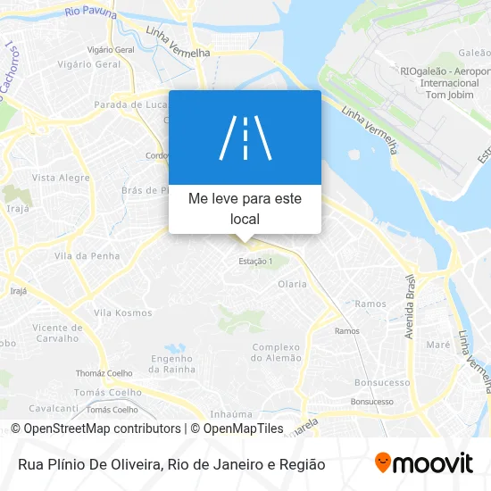 Rua Plínio De Oliveira mapa