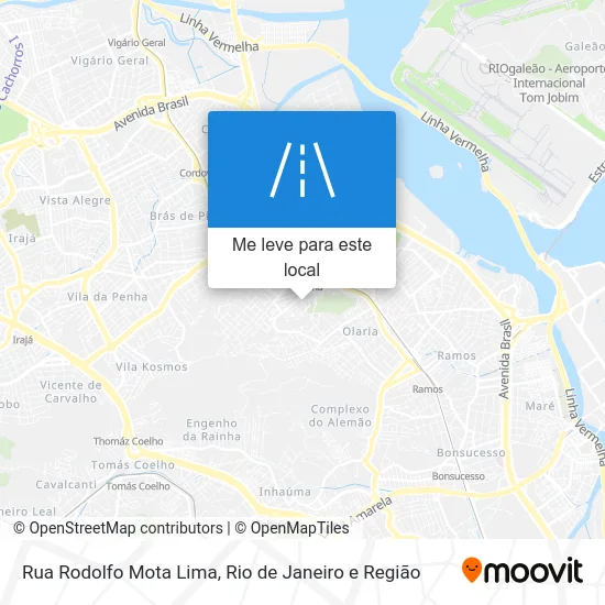 Rua Rodolfo Mota Lima mapa