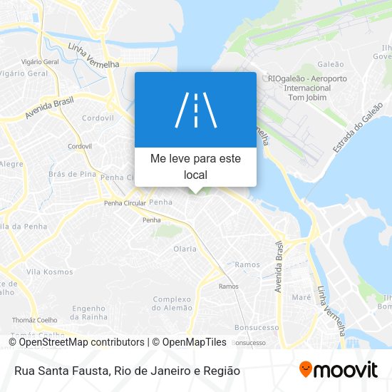 Rua Santa Fausta mapa