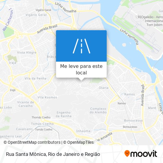 Rua Santa Mônica mapa