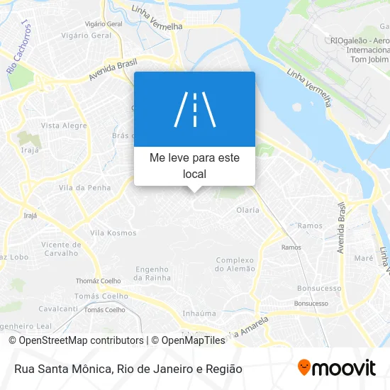 Rua Santa Mônica mapa