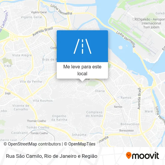 Rua São Camilo mapa
