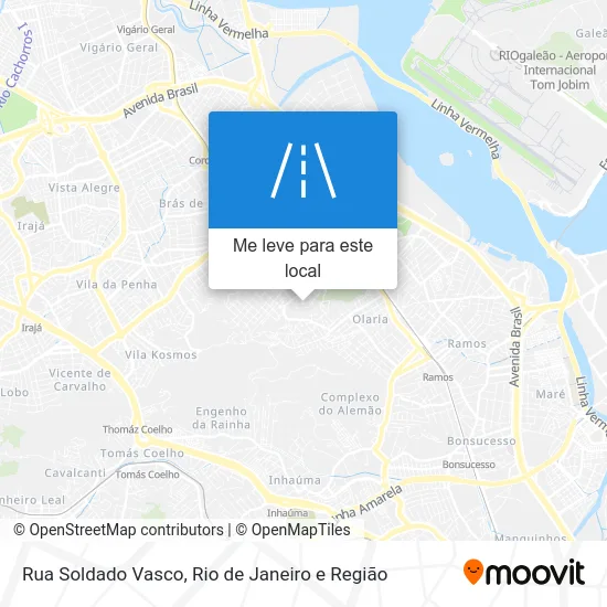 Rua Soldado Vasco mapa