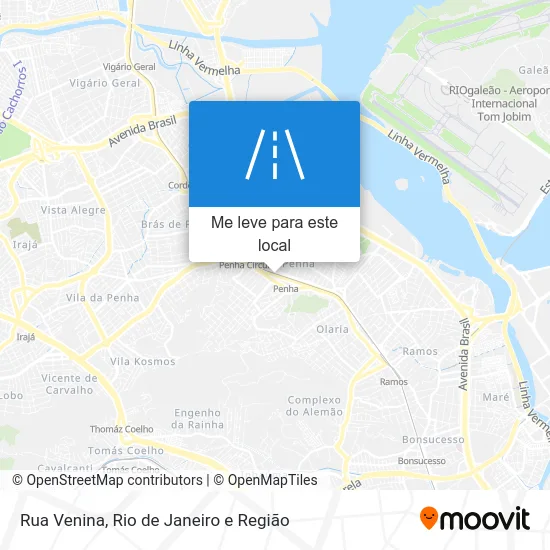 Rua Venina mapa
