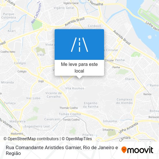 Rua Comandante Aristides Garnier mapa