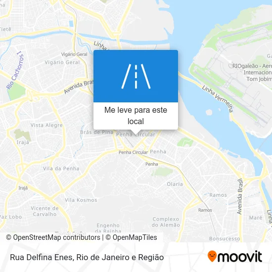 Rua Delfina Enes mapa