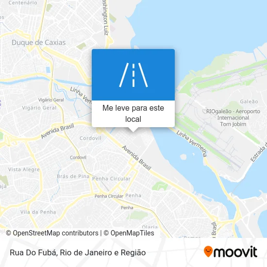 Rua Do Fubá mapa
