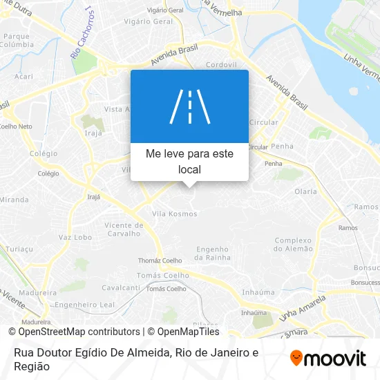 Rua Doutor Egídio De Almeida mapa