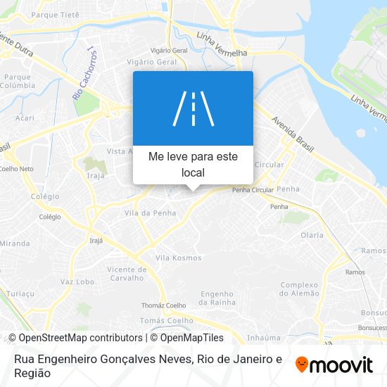 Rua Engenheiro Gonçalves Neves mapa