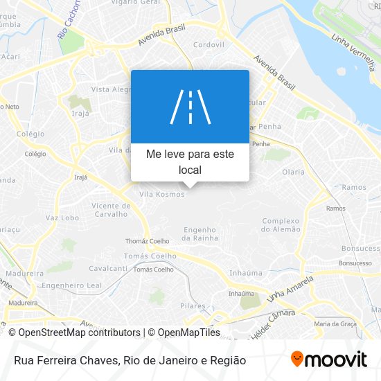 Rua Ferreira Chaves mapa