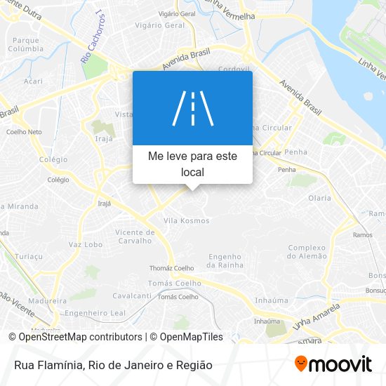 Rua Flamínia mapa