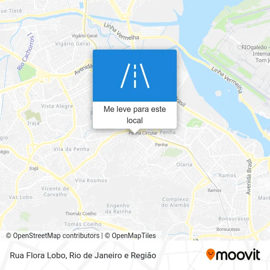 Rua Flora Lobo mapa