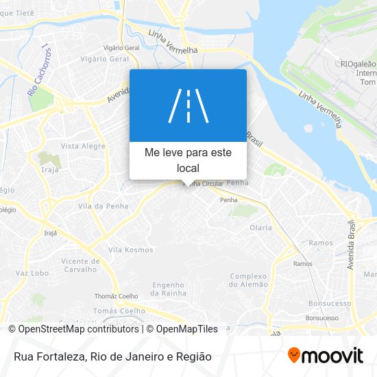 Rua Fortaleza mapa