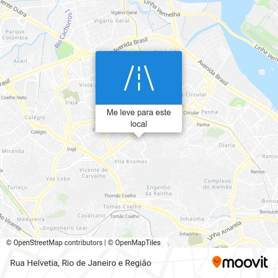 Rua Helvetia mapa