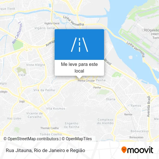 Rua Jitauna mapa