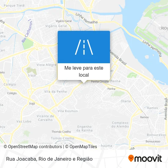 Rua Joacaba mapa