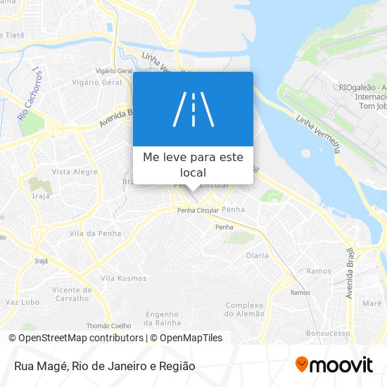 Rua Magé mapa