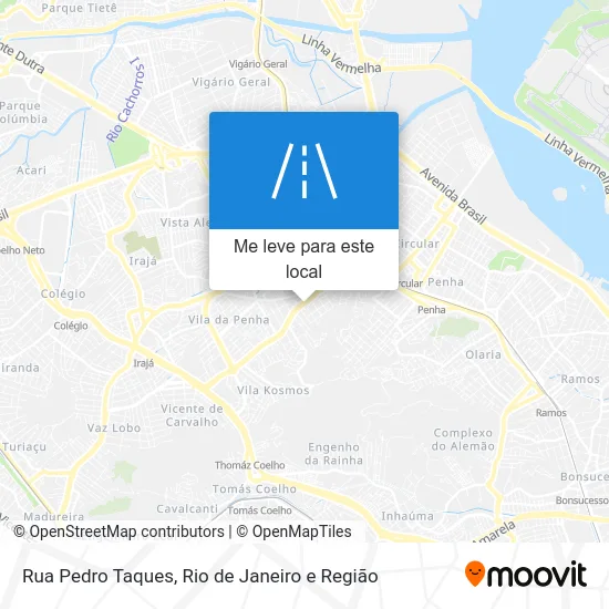 Rua Pedro Taques mapa