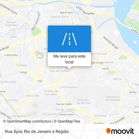 Rua Ápia mapa
