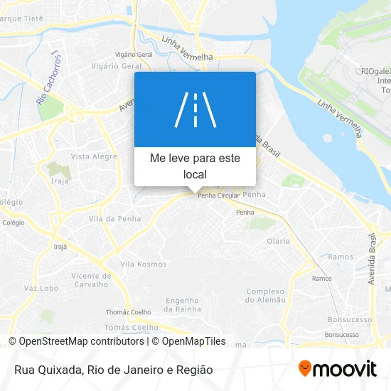 Rua Quixada mapa