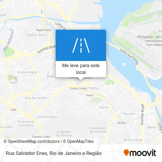Rua Salvador Enes mapa