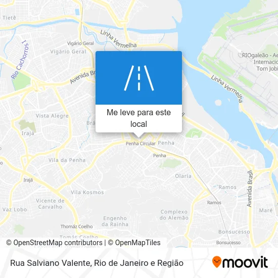 Rua Salviano Valente mapa