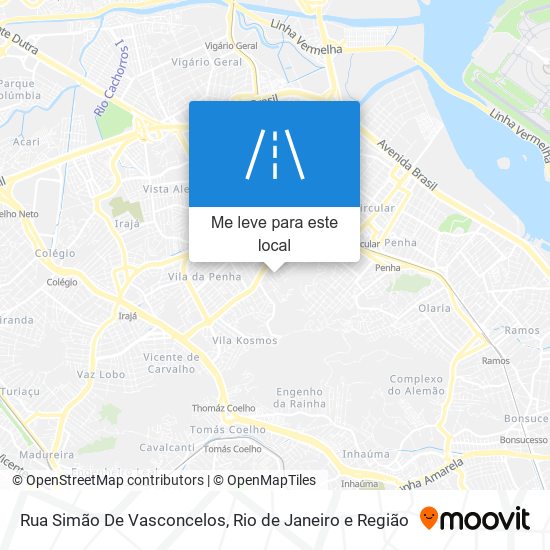 Rua Simão De Vasconcelos mapa